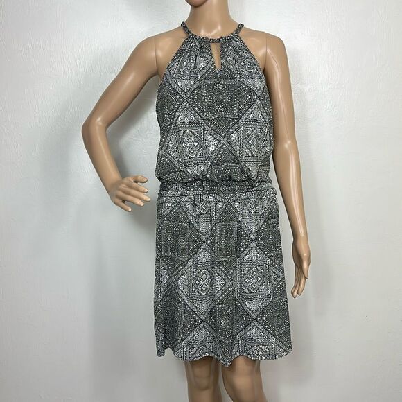 White House Black Market Sleeveless Printed Short Dress Size M - Picture 2 of 11